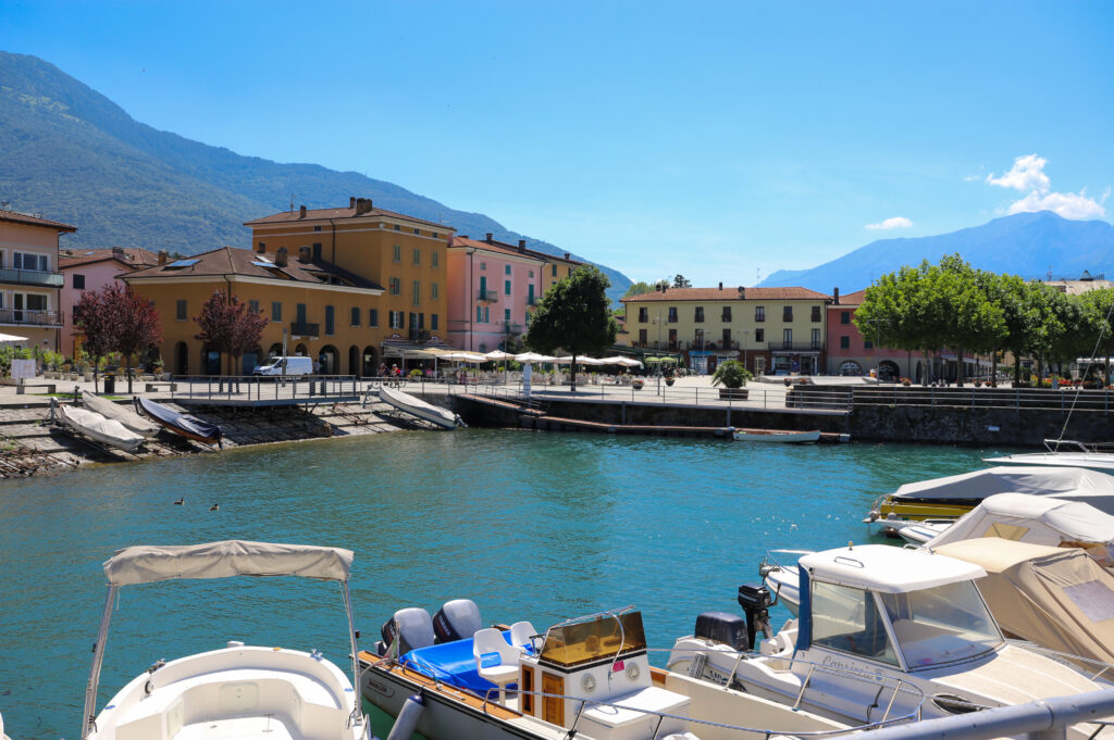 Hafen in Colico am Comer See